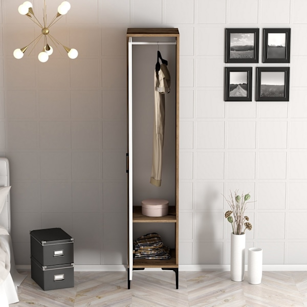 Garderobe Kumsal S - Valnød, Hvid