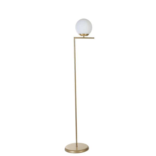 Gulvlampe Araz Eskitme Beyaz Camlı Lambader