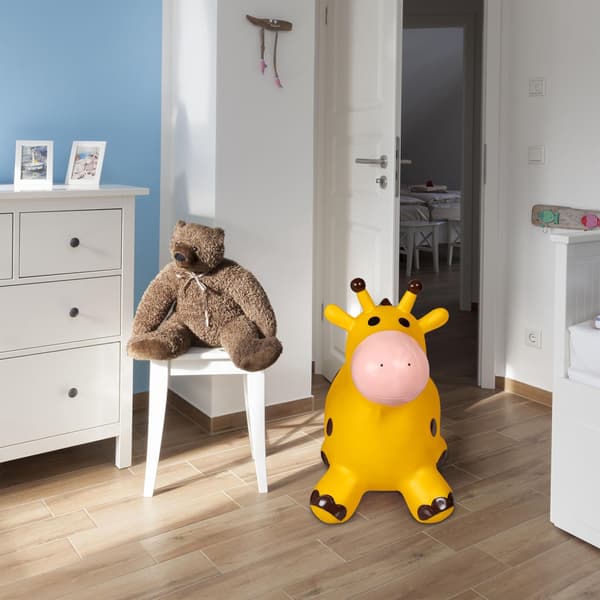 Hoppande djurgiraff