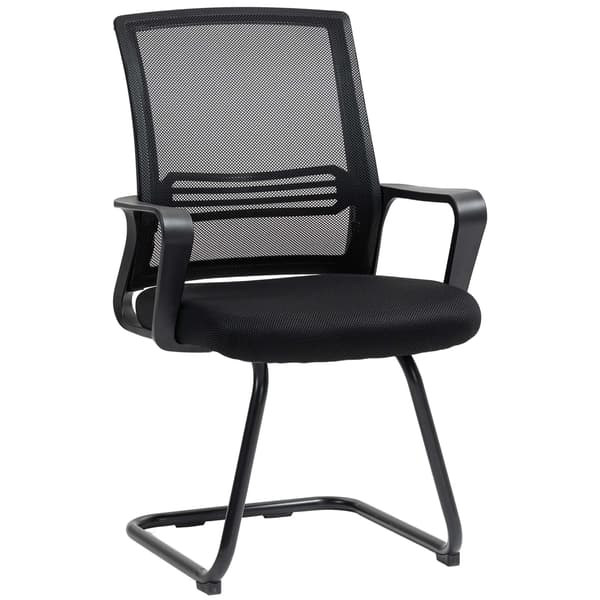 2 ergonomisen mustan kokoustuolin setti, jossa liukujalusta