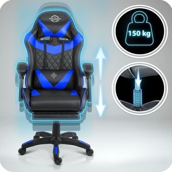 Sofotel Draknor II gamingstol svart och blå