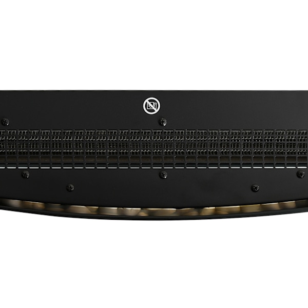 Sähkötakka sähkökäyttöinen kahdella tehotasolla 900/1800 W LED 65 x 11,4 x 52 cm ruostumaton teräs musta lämmittää mukavasti