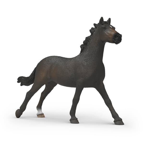 Figur af engelsk fuldblodshoppe – sortbrun pels