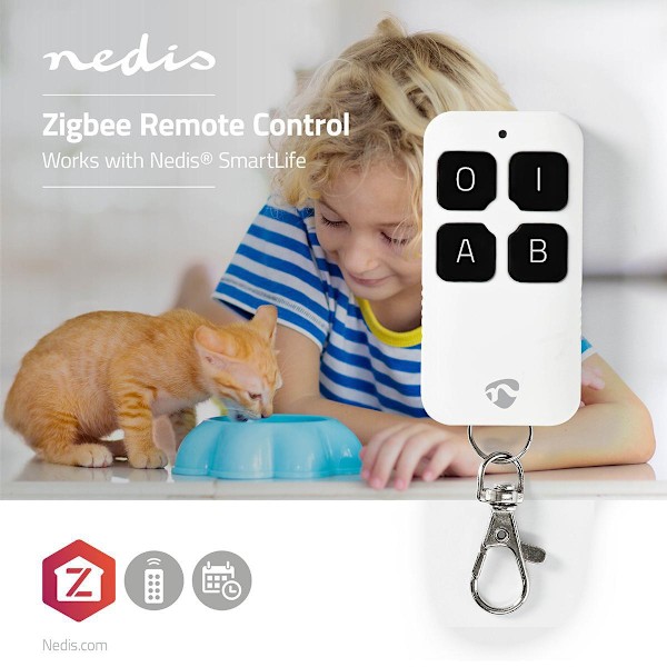 SmartLife Fjärrkontroll | Zigbee 3.0 | Antal knappar: 4 | Android™ / IOS | Vit