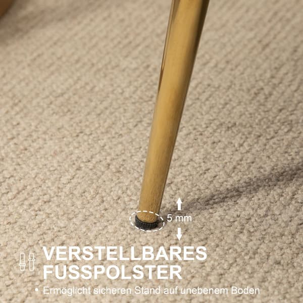 2-Sits Soffa Soffa Klädd Soffa Loveseat Armstöd Sammet Upp Till 150 Kg Vardagsrum Sovrum Kräm 130X77X77Cm