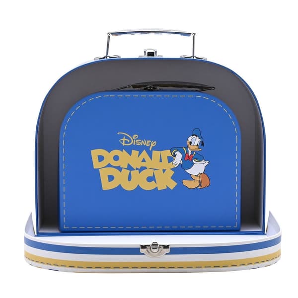 Disney Donald set med 2 förvaringslådor för resväskor