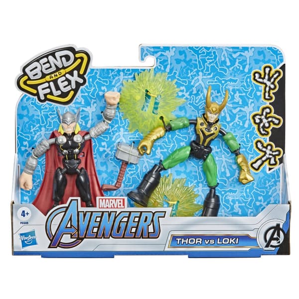 Avengers Figere Bend And Flex 2-pakkaus