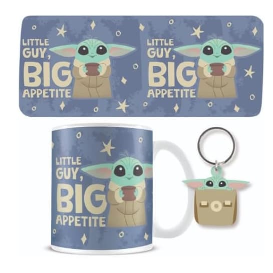 Mandalorian Grogu krus og nøglering sæt til fans