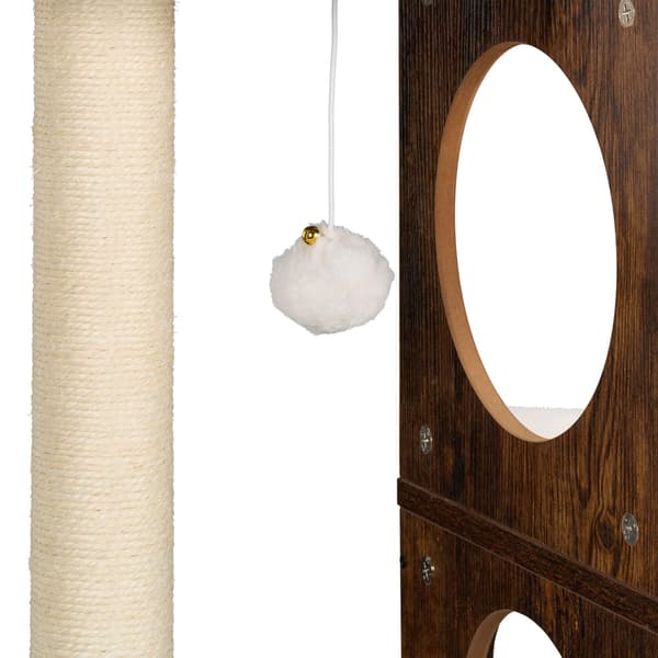 Kattskrapa med kattlåda 128 cm