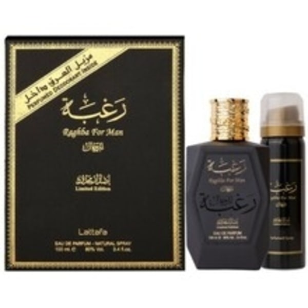 Lattafa Perfumes - Raghba For Men Gift set EDP 100 ml and deospr