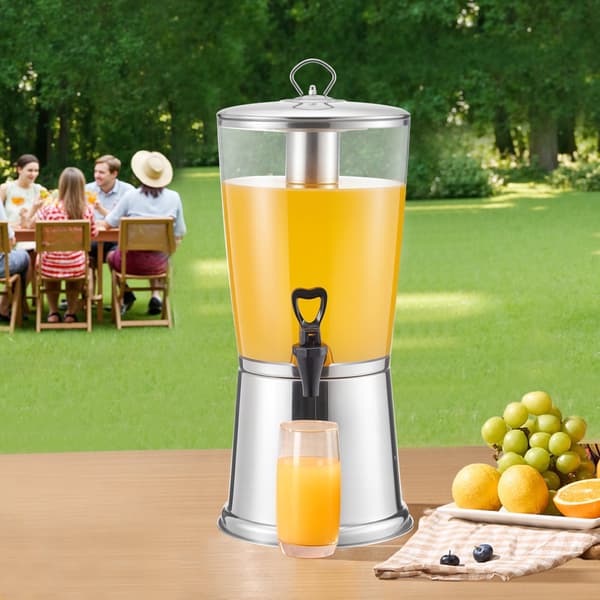 Drikkevaredispenser 8L, Rustfri Ståltap, Iskammer