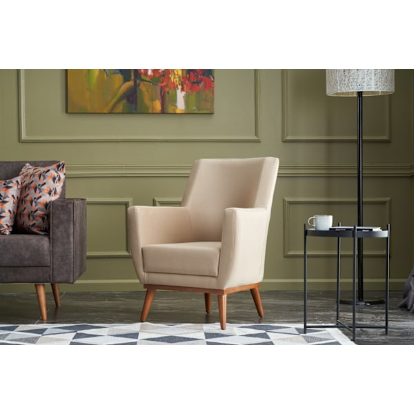 Wing Chair Gonca - Kräm