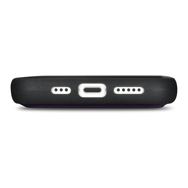 2-i-1 Läder Flip Cover iPhone 14 Pro Anti-RFID plånboksfodral Mörklila