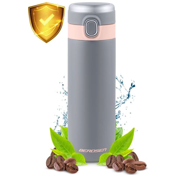 Vakuumisoleret termokande 450 ml BD-786 grå