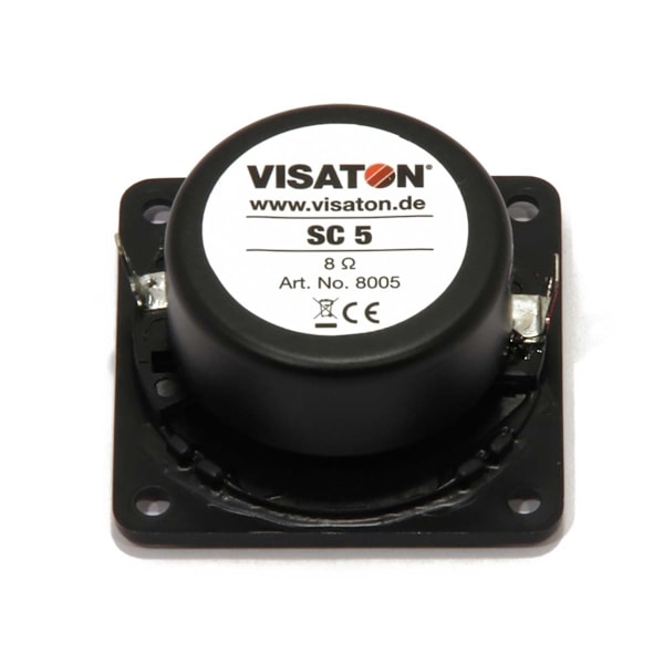 SC5 - 8 Ohm 13 mm (0,5") Magnetisk afskærmet kuppeldriver i polycarbonat