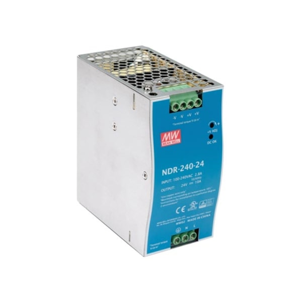 240 W Single Output Industrial Din Rail Strömförsörjning 24 V 10 A
