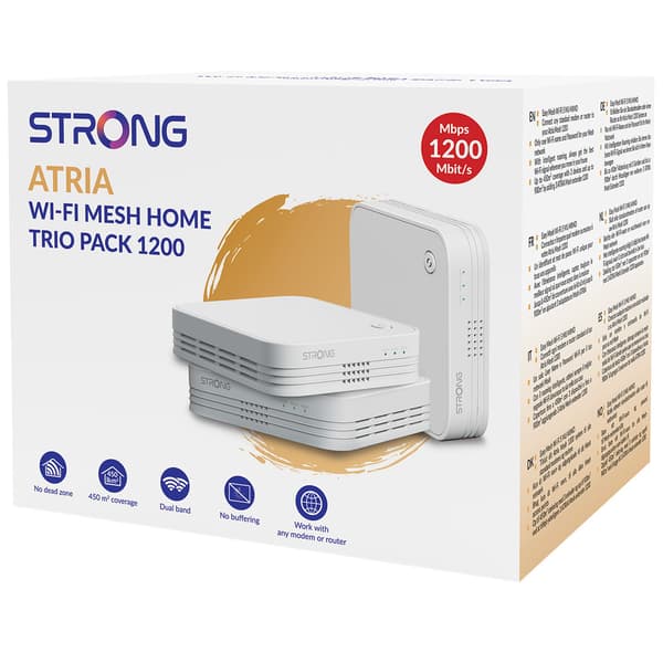 Atria WiFi Mesh 1200 Hjemmesæt 2,4+5GHz 3-pak