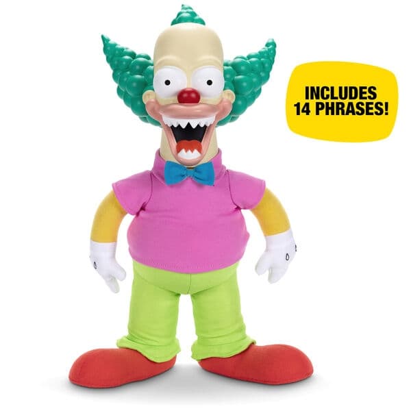Krusty The Clown Talking Doll, 44 cm interaktivt legetøj