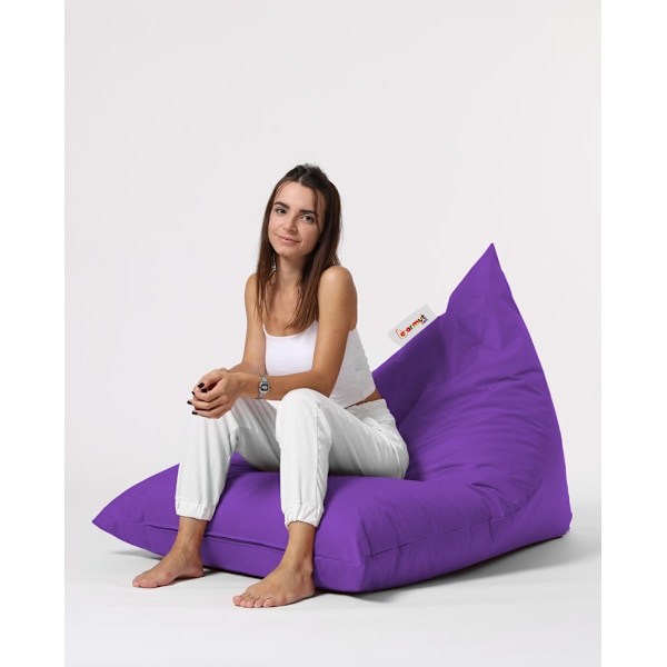 Garden Bean Bag Pyramid Big Bed Puf - Lilla
