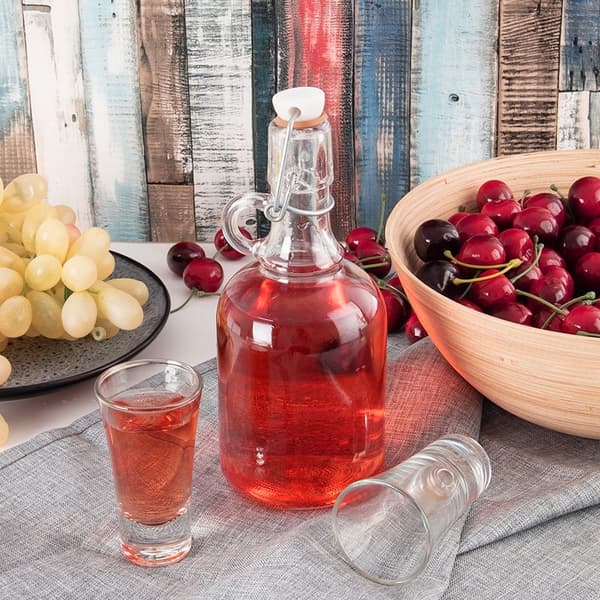 Pullo, jossa klipsilasi 500 ml