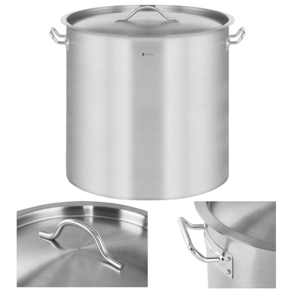 Storkök med lock, rostfritt stål, för induktionsspis, 36 L