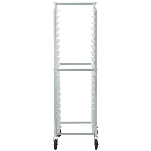 20-vånings bullformsställ, aluminium, bromshjul, halvfull plåt