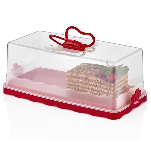Herzberg HG-L575: Baton Cake Dome punainen