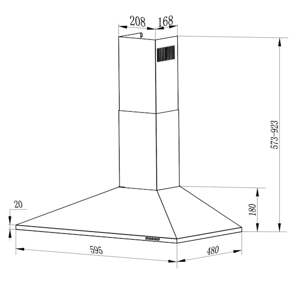 Liesituuletin Berdsen BT-213 INOX 60 cm