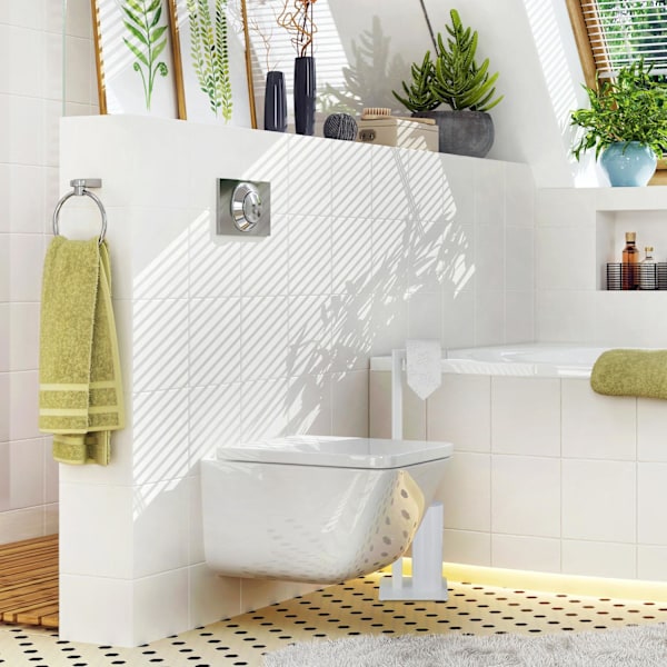 Wc-istuin valkoinen