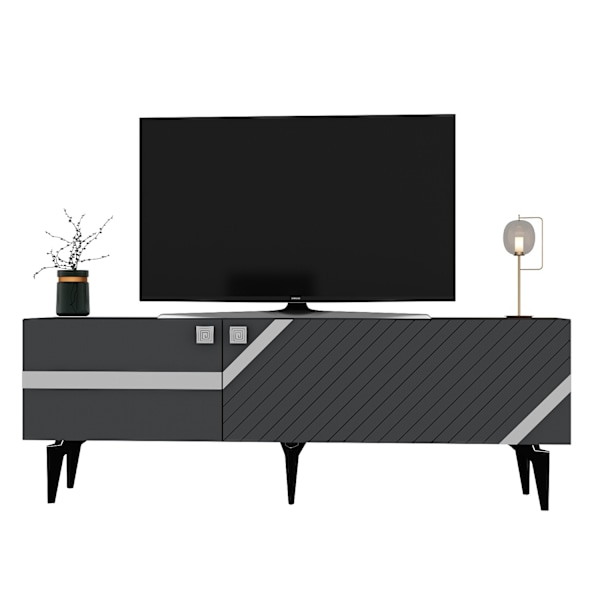 TV Stativ Iris - Antracit, Silver