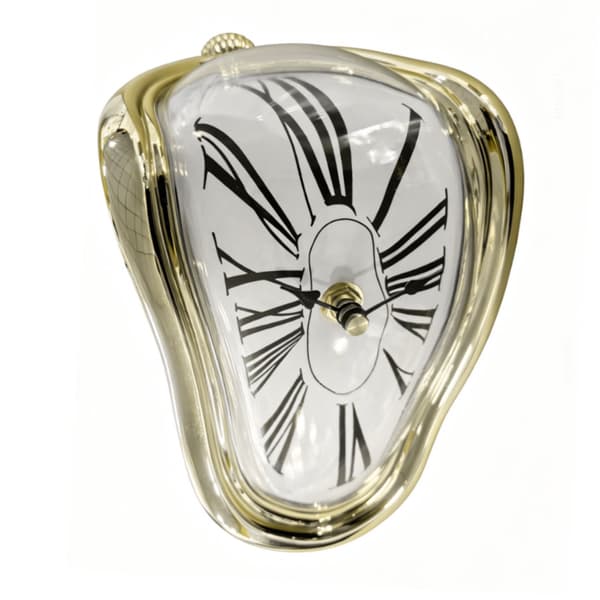 Surrealistisk guld bordur – buet Dalí design