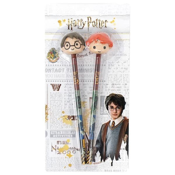 Harry Potter -kynäsetti 3D-pyyhekummilla, 2 osaa
