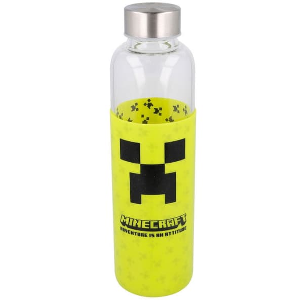 Minecraft Silikonikansilasipullo, 585ml Tilavuus