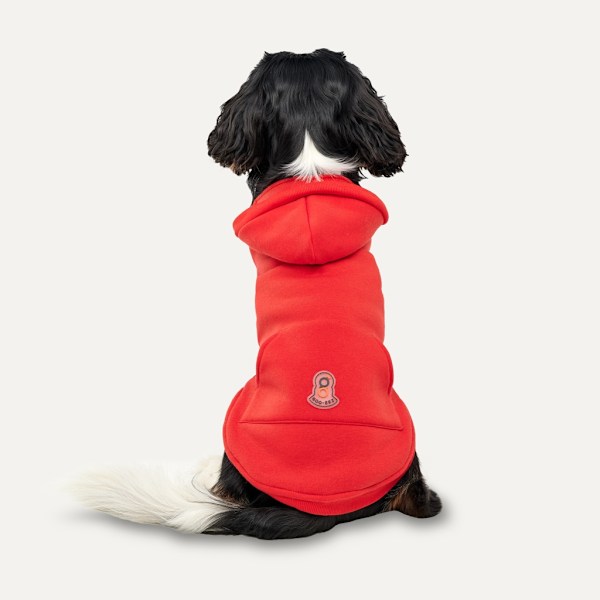 Gooeez Kangaroo Fleece Hættetrøje 2XS Rød/Sort
