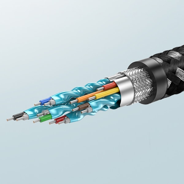 Holdbart flettet HDMI 2.0 4K 60Hz kabel 1m grå