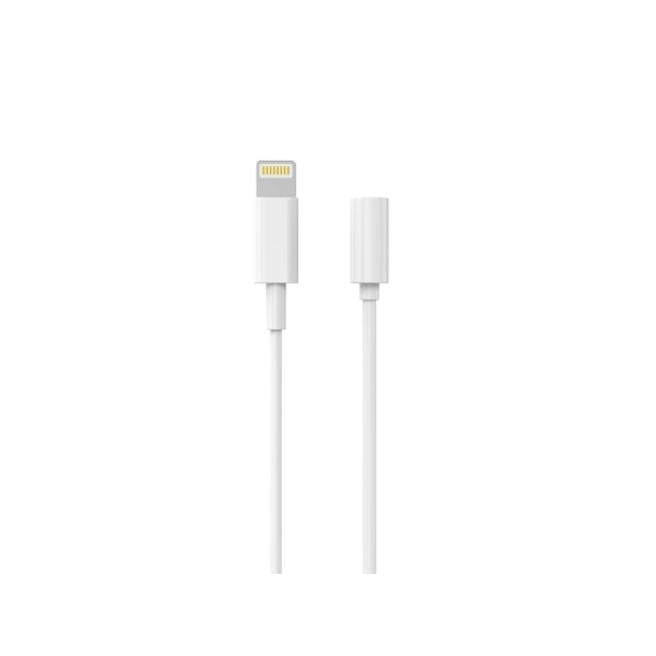 Sinox adapteri Lightning - miniliitin. 0,15 m. Valkoinen