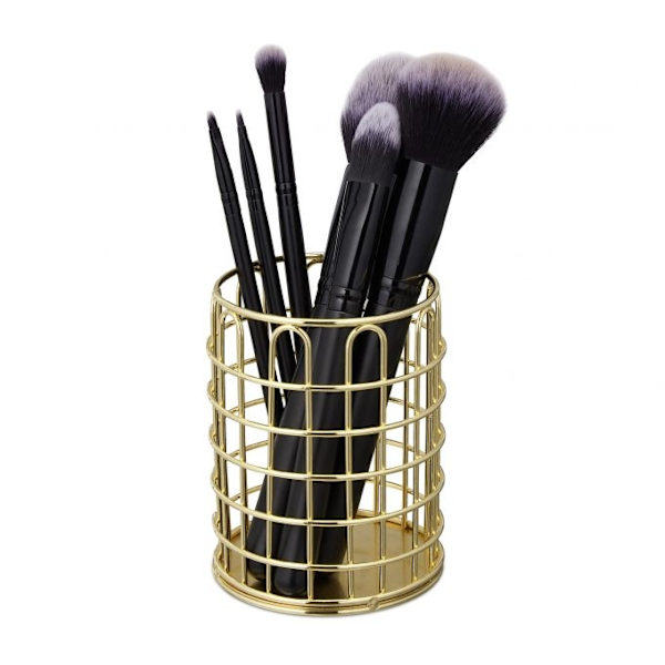 Rundt stativ til make-up børster