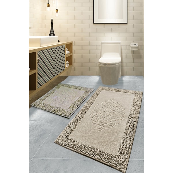 Badmatsset (2 delar) Piante - Beige