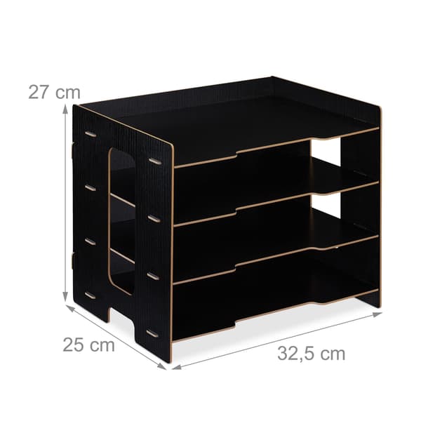 Postkasse i MDF med 3 rum
