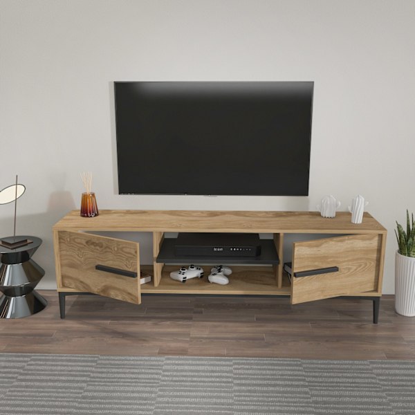 TV Stativ Eslem - Ek, Svart