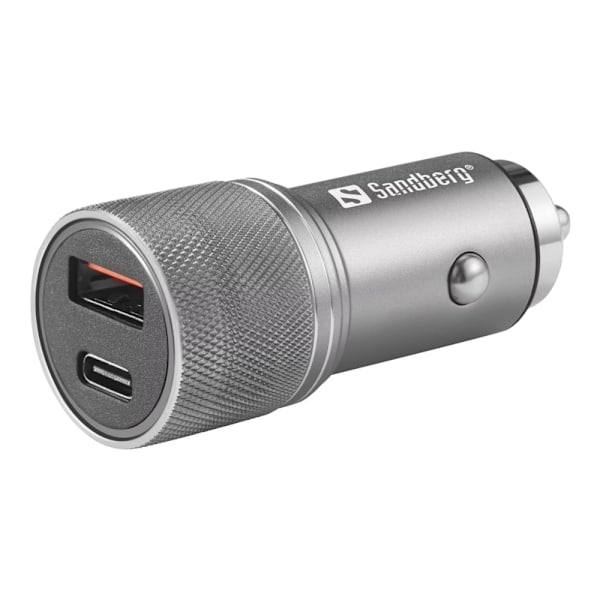 Sandberg - Virtalähde autoon - 48 wattia - 3 A - Quick Charge 3.0 - 2 lähtöliitintä (USB