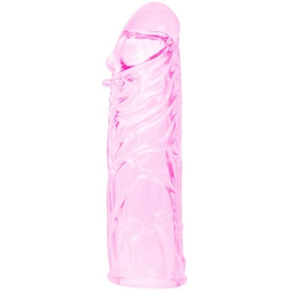 Baile - Rosa Stimulerande silikonpenisskydd 13 Cm