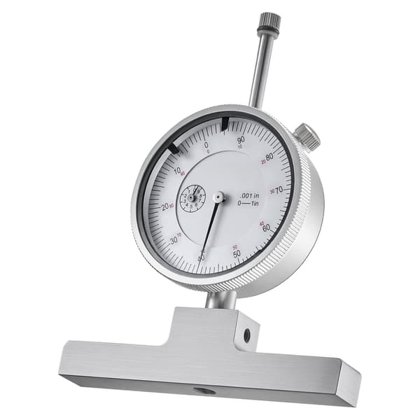 Djupmikrometer 0–22 tum, 0,001 tum, 4 städ, 6 stänger