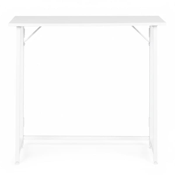 Hopfällbart laptopbord 80x45 cm, vit MDF, platsbesparande