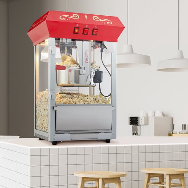 Popcornmaskin, 850W vattenkokare, 225 ml, 48 koppar