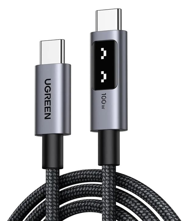 UGREEN Uno USB-C til USB-C hurtigopladerkabel 100W PD, 1m