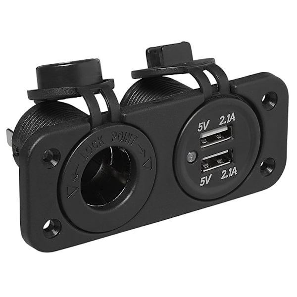 Uppoasennussarja: pistoke DIN + USB-portti kaksoistyyppi A 2x210