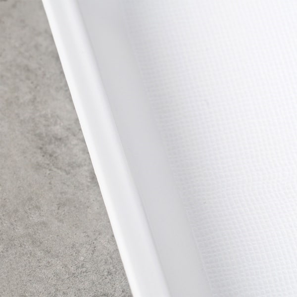 Serveringsbakke i plast hvid 43,5x31,5 cm