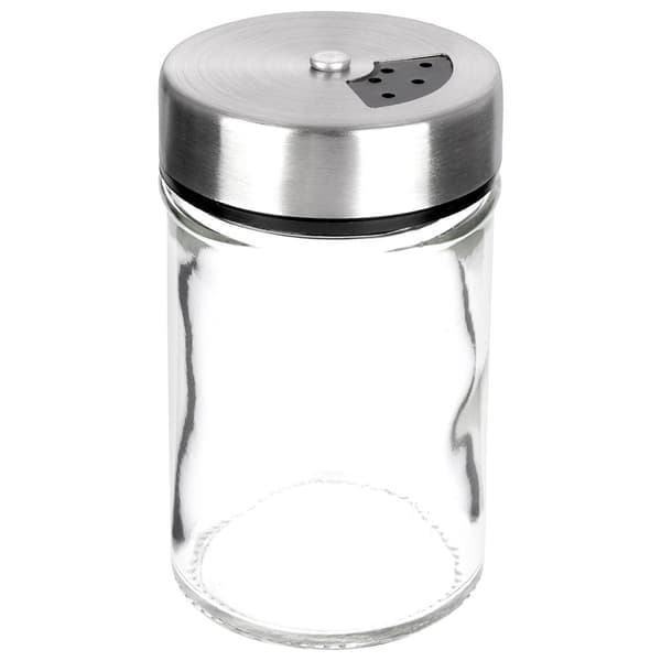 Lasisäiliö mausteille annoksella - 100 ml