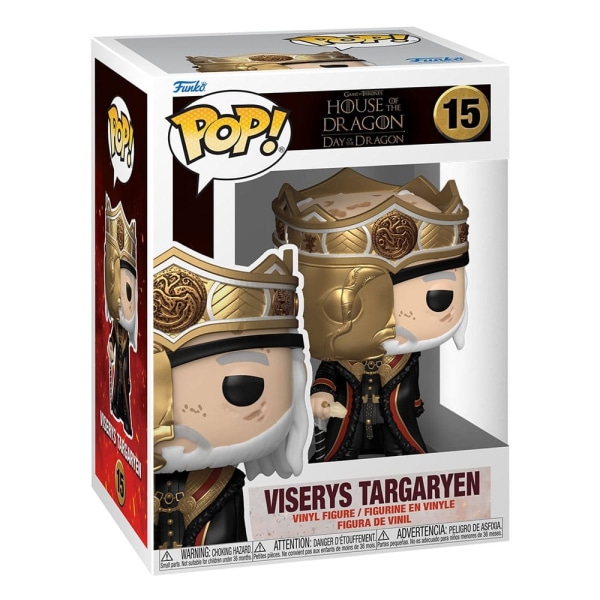 House of the Dragon POP! TV Vinyyli Figuurit Naamioitu Viserys 9